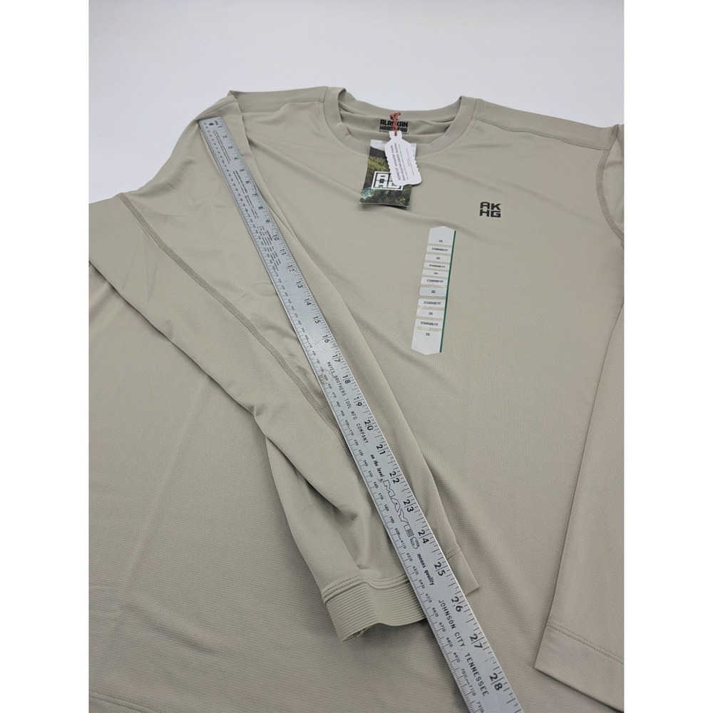Alaskan Hardgear AKHG Duluth Trading Co Stream Shirt Size 3XL Beige UPF 50 NWT - Picture 6 of 10